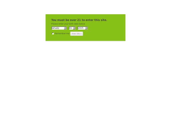 Site using Age Verify plugin