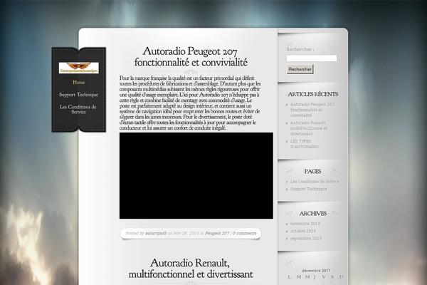 Memoir theme site design template sample