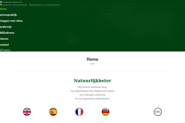 The7 Child theme site design template sample
