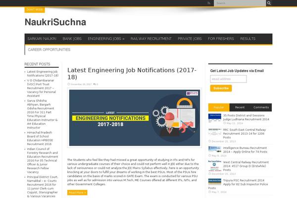 Jarida theme site design template sample