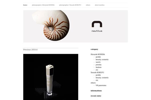 Nautilus theme site design template sample