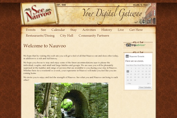 nauvoochamber.org site used Aesthete
