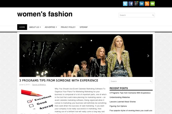 Efashion theme site design template sample
