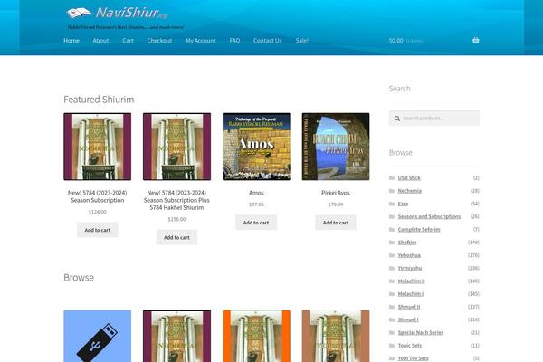 Storefront Child theme site design template sample