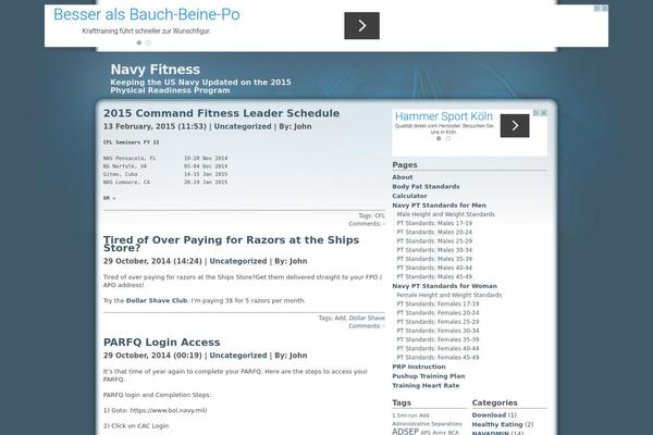 navy-fitness.com site used Daleri Sweet
