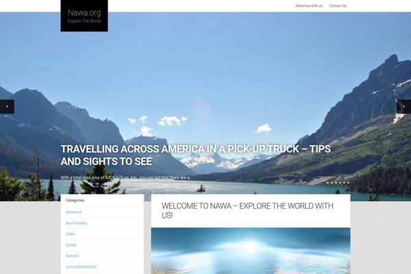 Adventure theme site design template sample