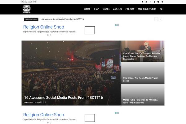 Magazino theme site design template sample
