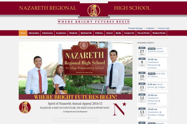 Academica theme site design template sample