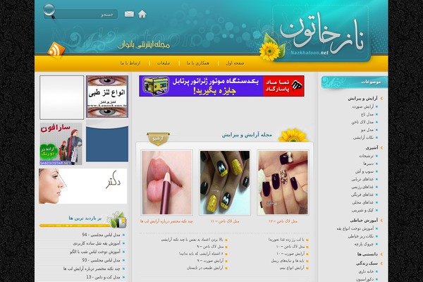 nazkhatoon.net site used Blogskin