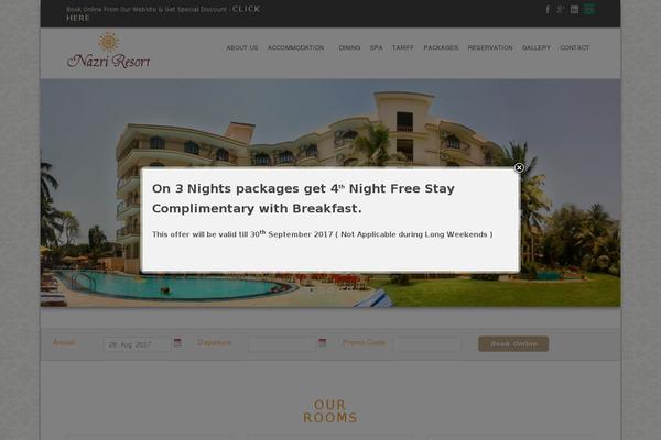Site using Gdlr-hotel plugin