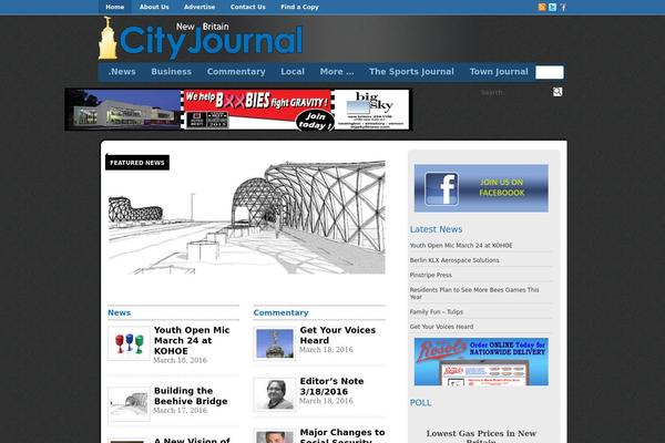 Newsflash theme site design template sample