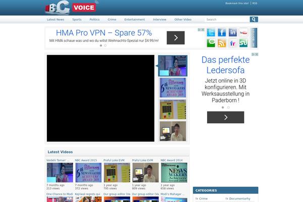 Wtb Video Blue theme site design template sample