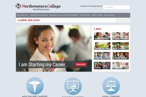 Academia theme site design template sample