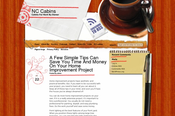 nccabins.net site used Morning Coffee