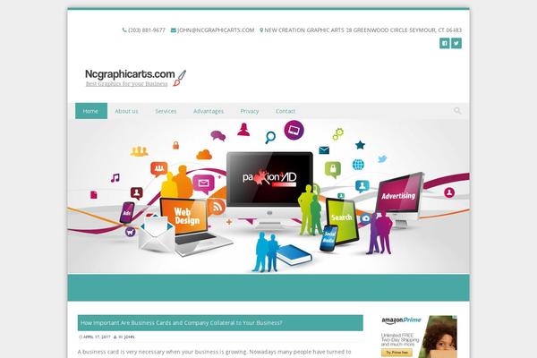 Discovery theme site design template sample