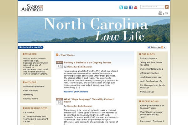 nclawlife.com site used Sandsanderson2011