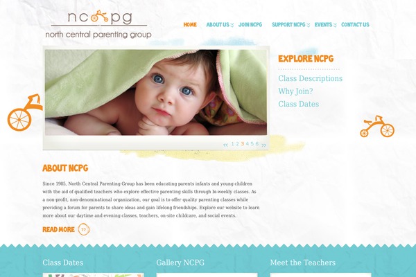 Kids theme site design template sample
