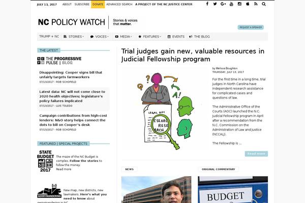 Site using States-newsroom plugin