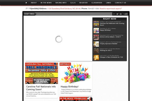 Gameday theme site design template sample
