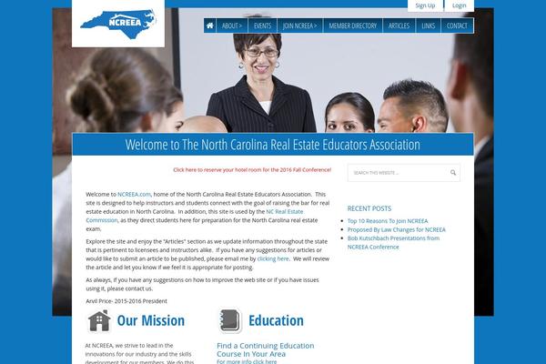 ncreea.com site used Redwood-responsive