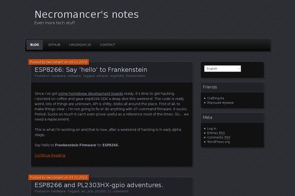 Site using Enlighter - Customizable Syntax Highlighter plugin