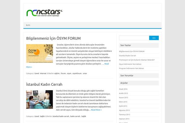 Iconic One theme site design template sample
