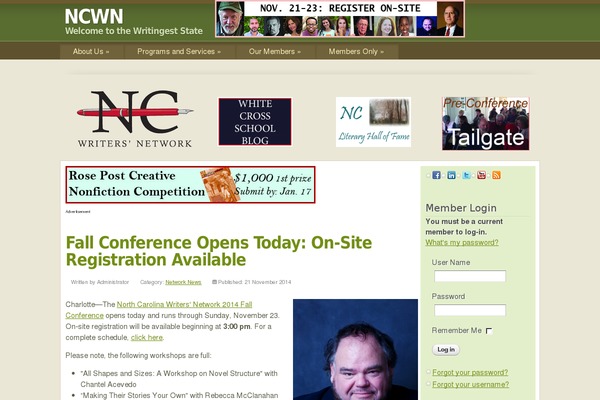 ncwriters.org site used Mfa