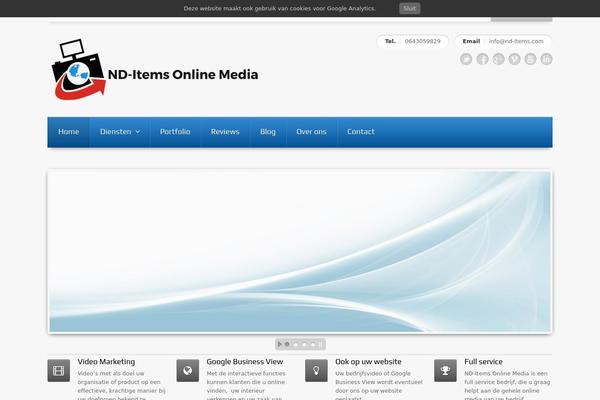 Progress theme site design template sample