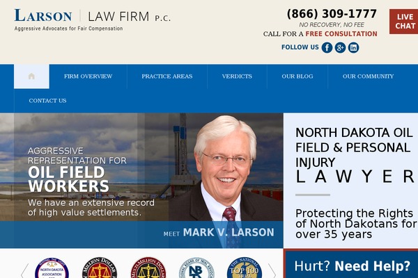 ndakotalaw.com site used Larson