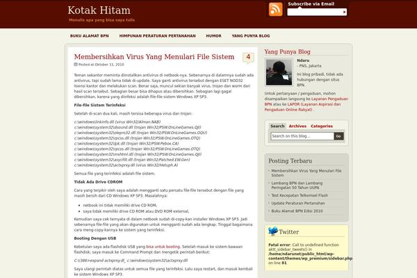 Lovecraft theme site design template sample