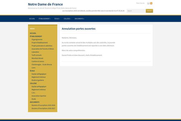 Academica Pro theme site design template sample
