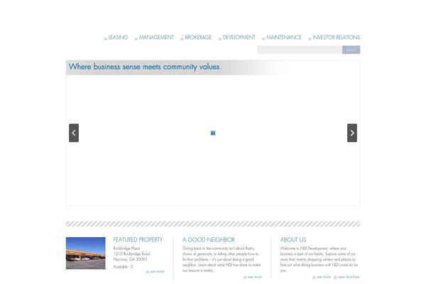 Ndi theme site design template sample