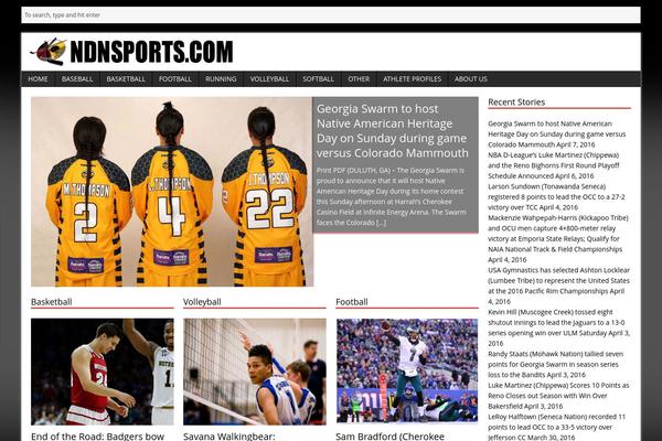 ndnsports.com site used B-mh-magazine_v1.8.6