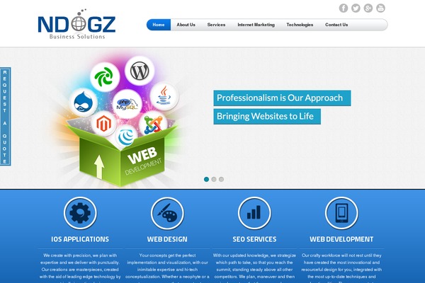 Site using IQ Testimonials plugin