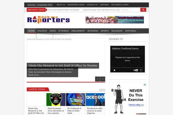 Effectivenews theme site design template sample