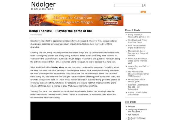 ndolger.com site used Plain Fields