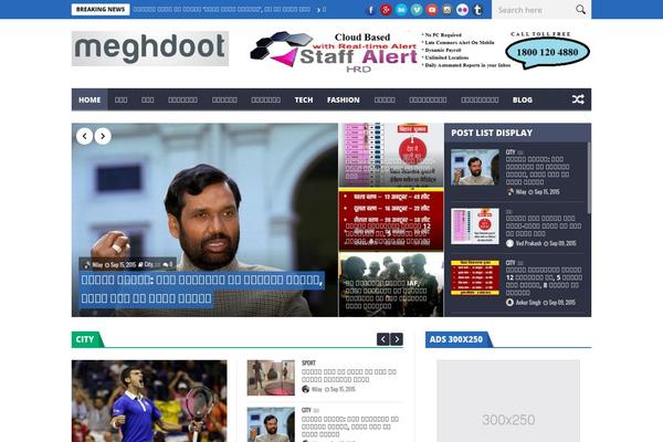 NanoMag theme site design template sample