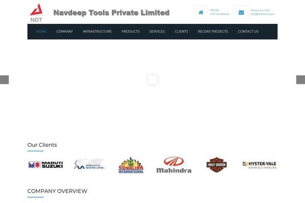Industrial theme site design template sample
