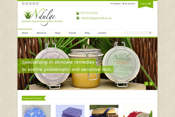 Organic Shop theme site design template sample