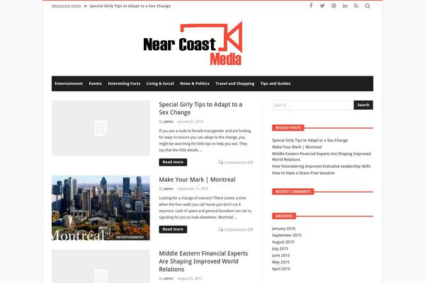 Magic Mag theme site design template sample