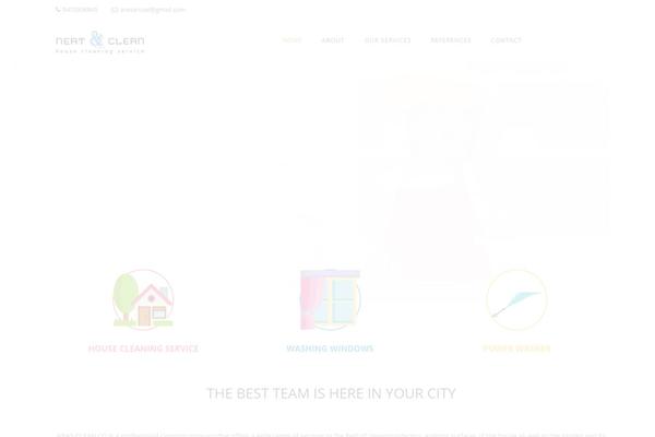 Cleaning theme site design template sample