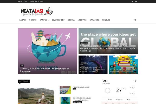 Newspaper theme site design template sample