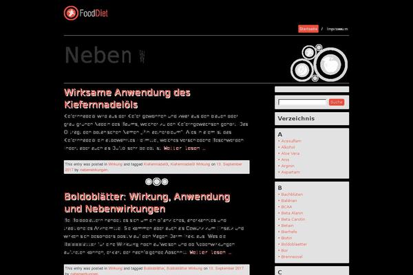 Food and Diet theme site design template sample