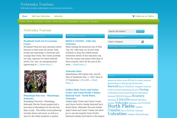 Serenity theme site design template sample