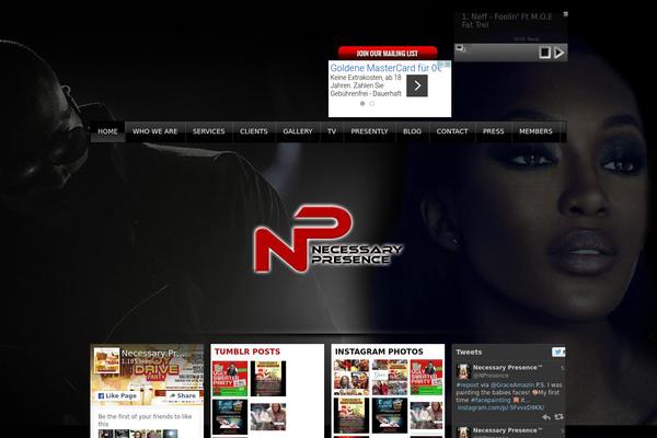 necessarypresence.com site used Np
