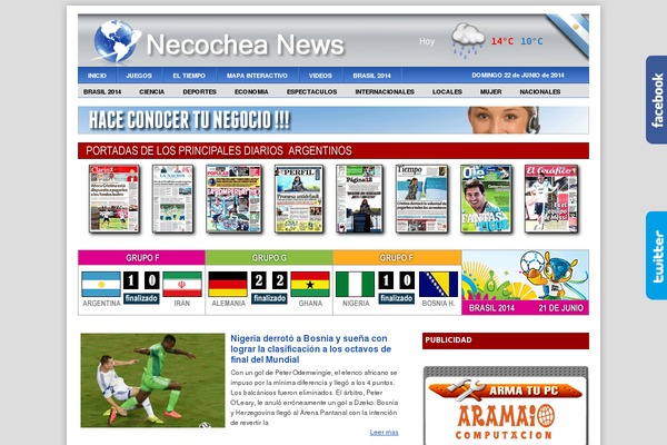 necocheanews.com.ar site used Revolution News