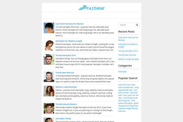 Fasthink theme site design template sample