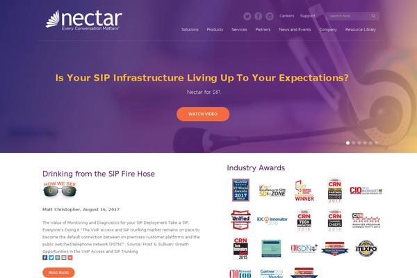 Nectar theme site design template sample