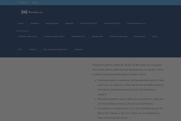 University theme site design template sample