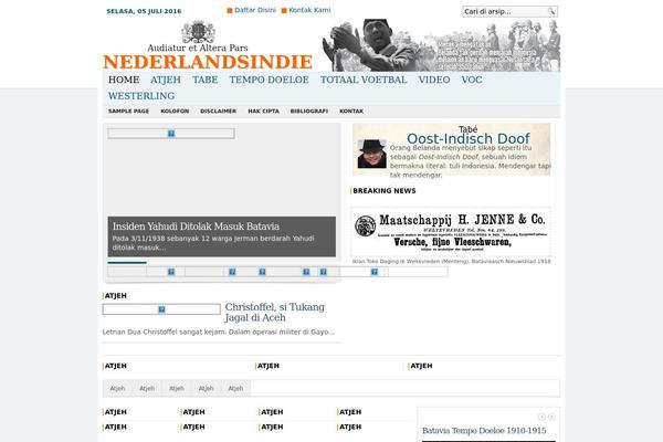 Advanced Newspaper theme site design template sample